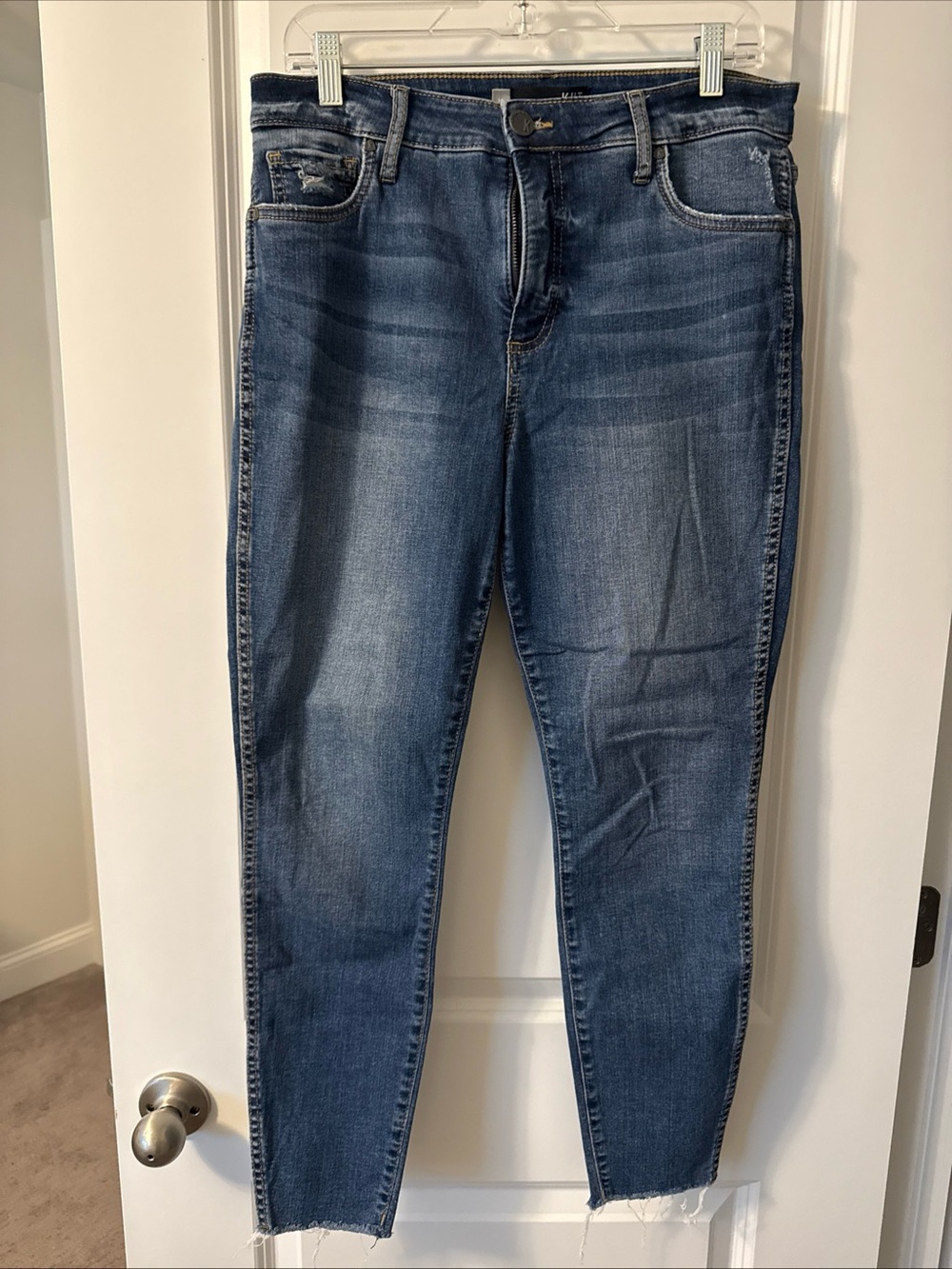 KUT from the Kloth Women's Jeans Size 10 Blue Wash Straight Leg Denim